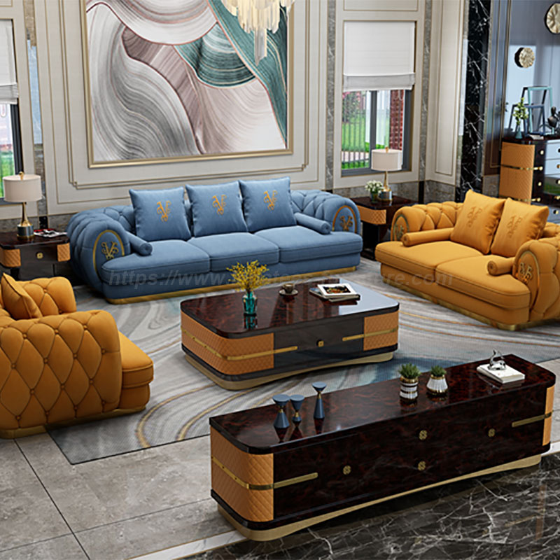 Banayad na Luxury Leather Sofa