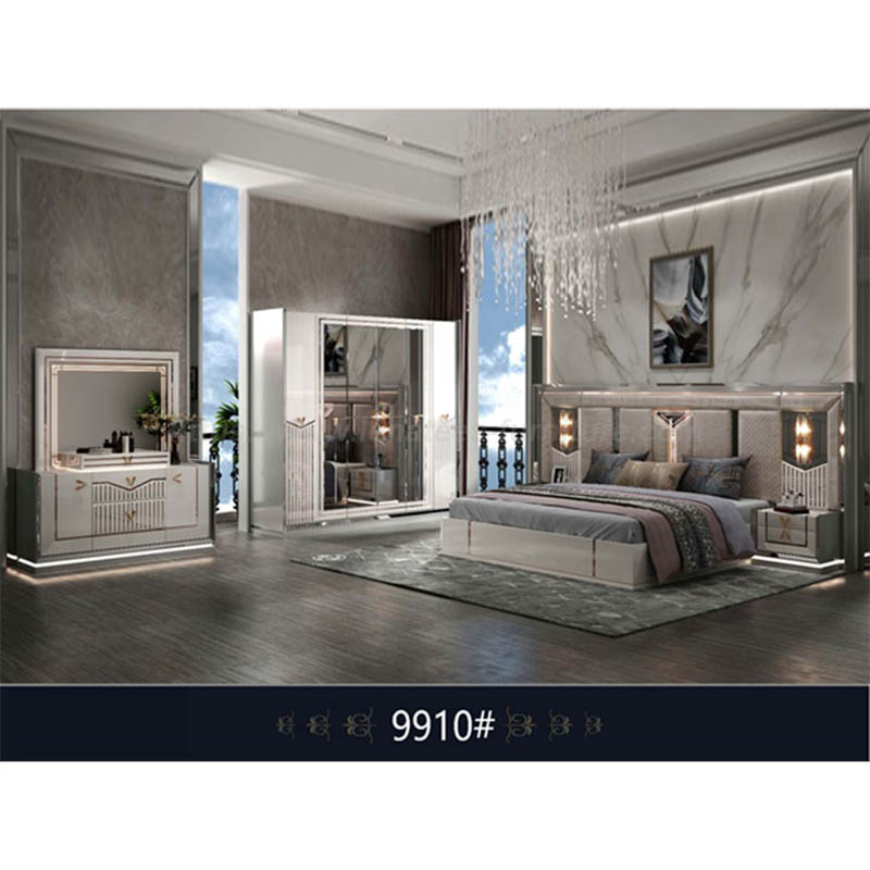 Marangyang Royal Bedroom Furniture Set