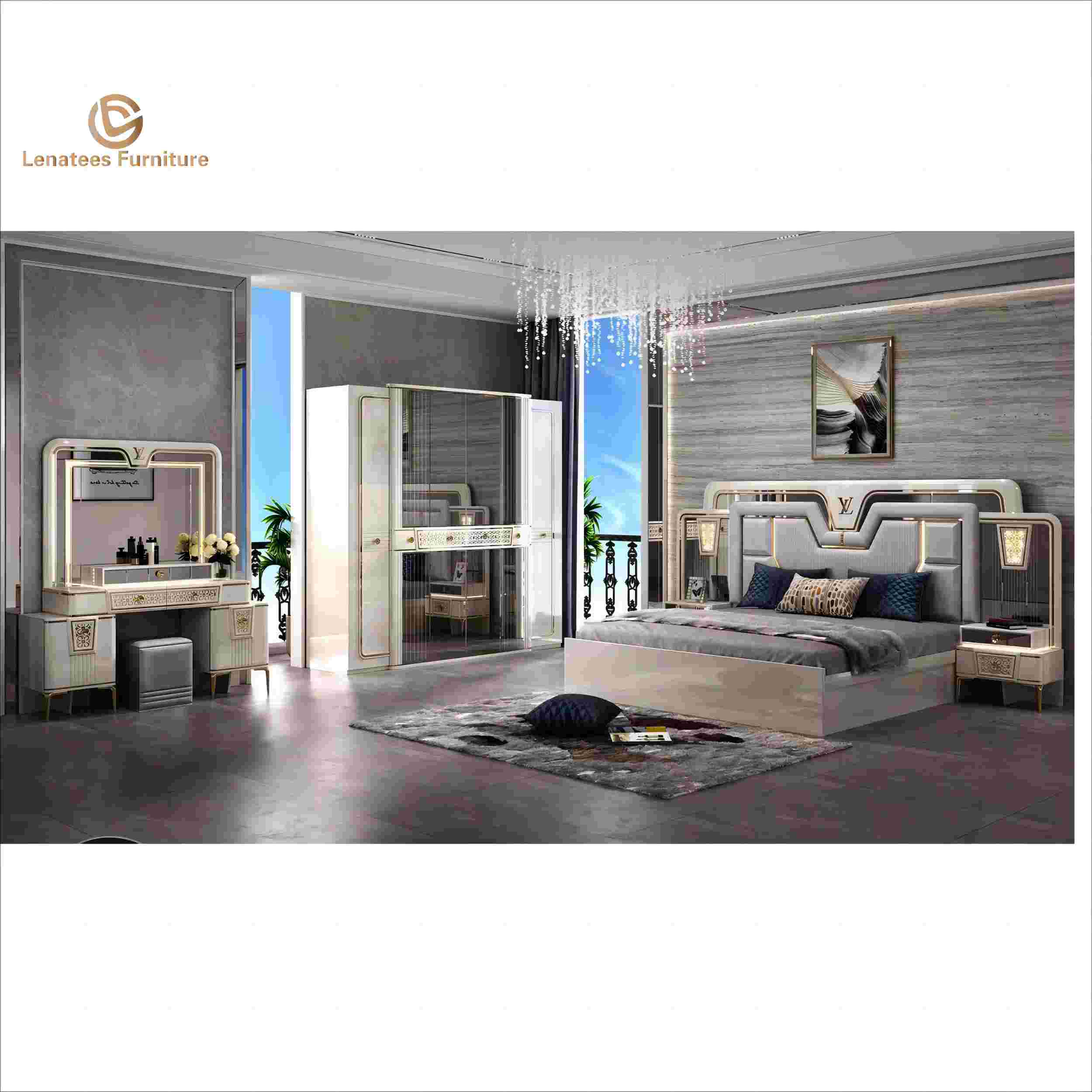 Minimalist Designer Turkish Style Bedroom Furniture Set