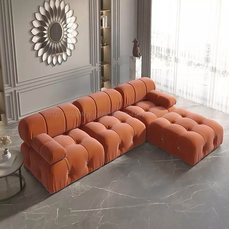 Modernong Chesterfield Modular Sectional Sofa