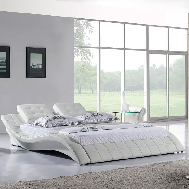 Modern Design Leather S Shaped Bed