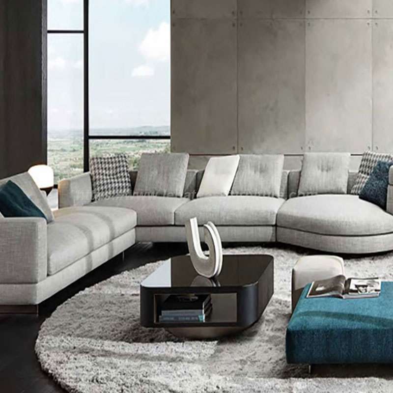 Modernong Tela Corner Sofa Luxury Furniture