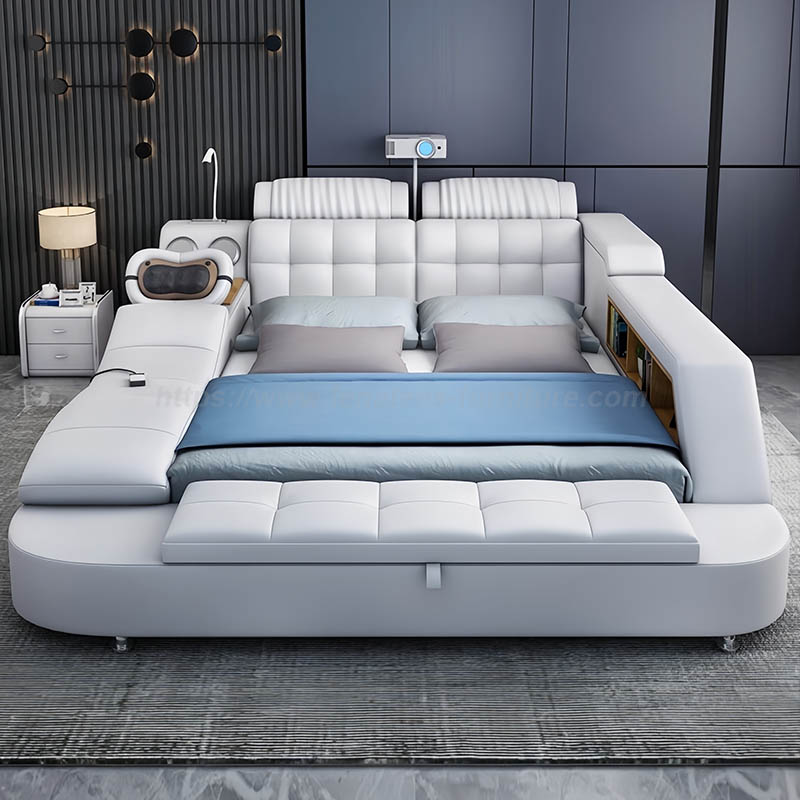 Multifuctional bed na may bluetooth speaker