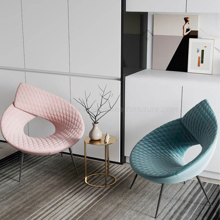 Nordic Net Red Green Pink Lounge Chair