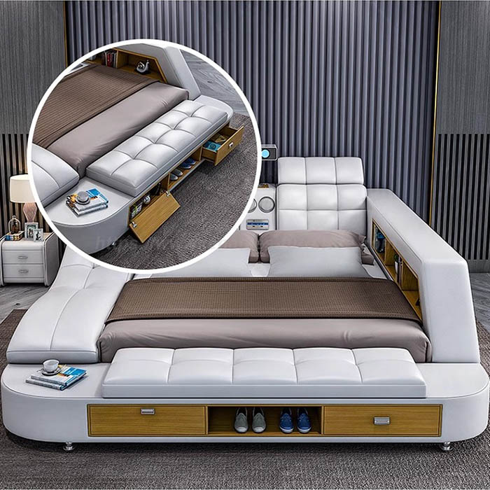 Smart massage table para sa silid -tulugan