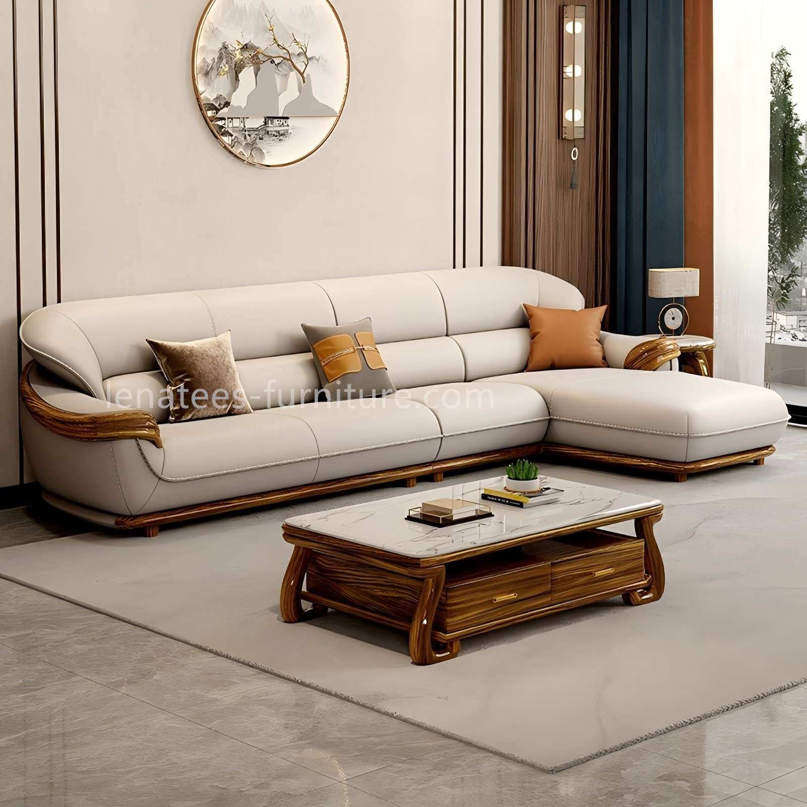 Zingana leather sofa SF-355